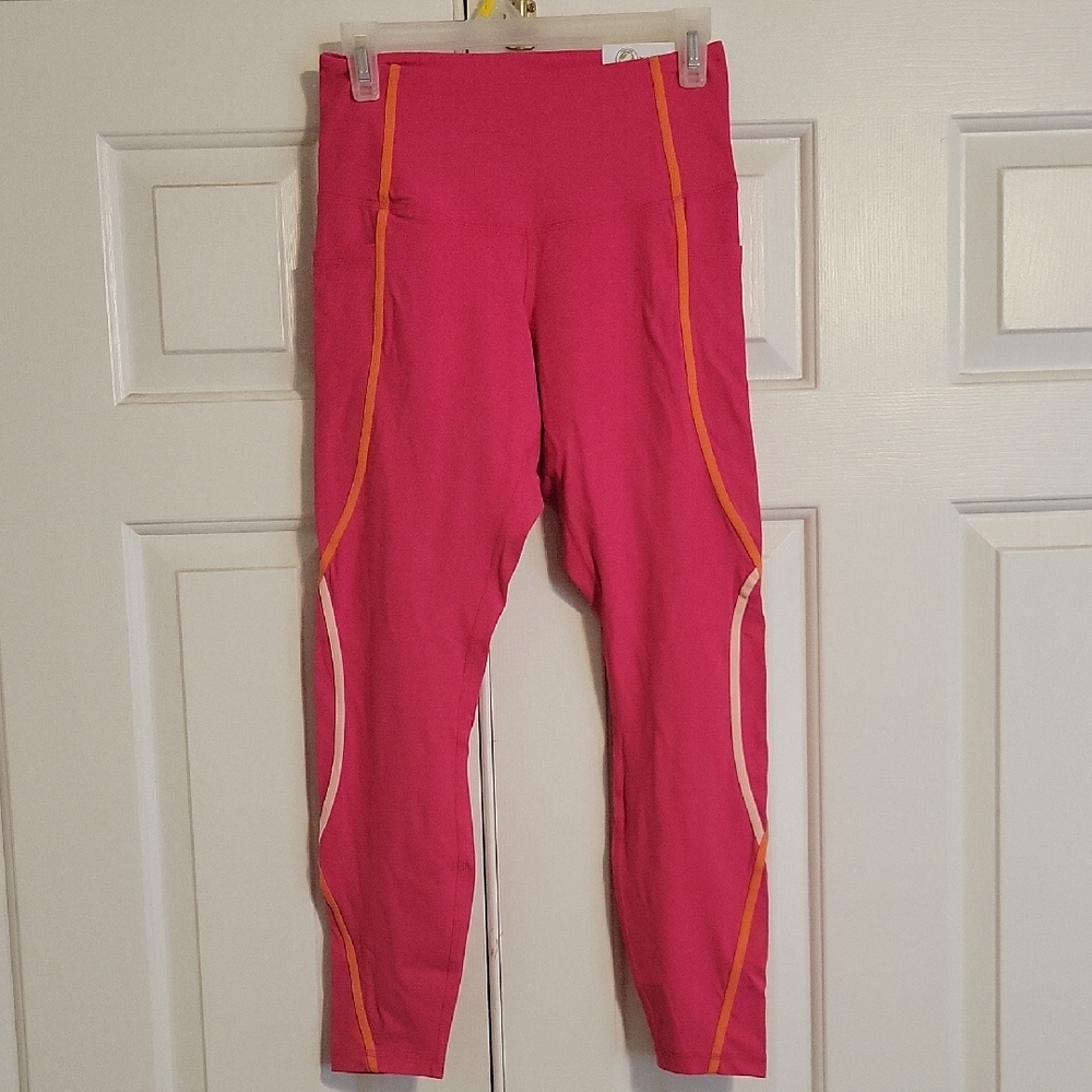 Pink and Orange Athletic Leggings